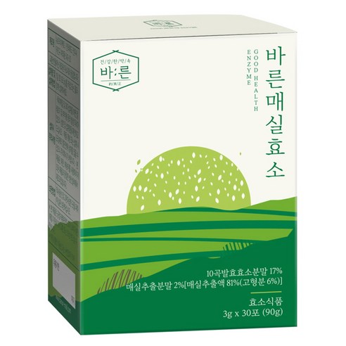 건강한약속바른 매실효소, 3000mg, 60개