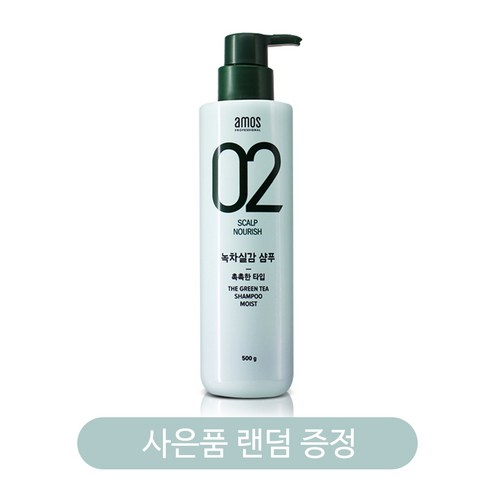 아모스 아모스프로페셔널 녹차실감 일반샴푸 중건성 타입 사은품증정, 1개, 500ml