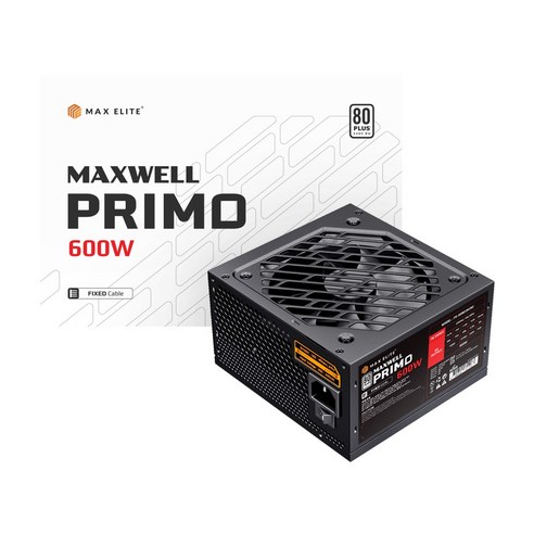 맥스엘리트 MAXWELL PRIMO 600W 80PLUS STANDARD 플랫 마이크로닉스classicll풀체인지600w