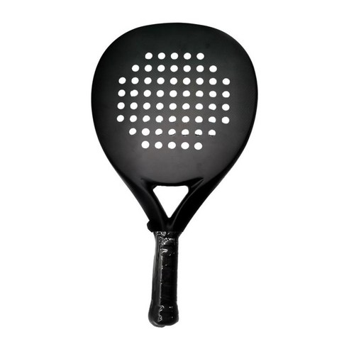 테니스 패들 라켓 Padel 부드러운 유연한 탄소 섬유 라켓, 검은 색