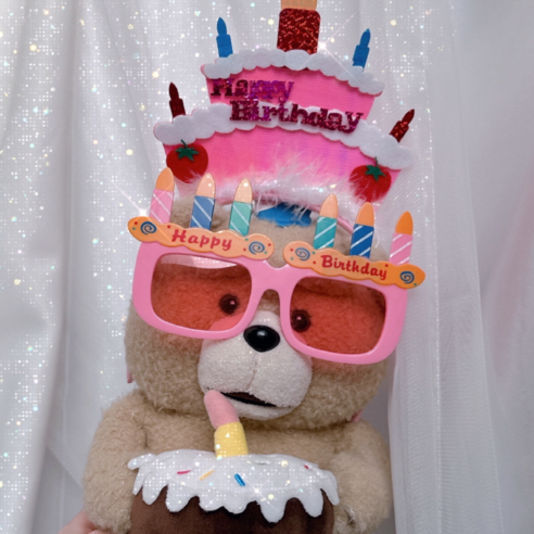 생일 파티 머리띠 + 안경 세트, 1개, C세트
