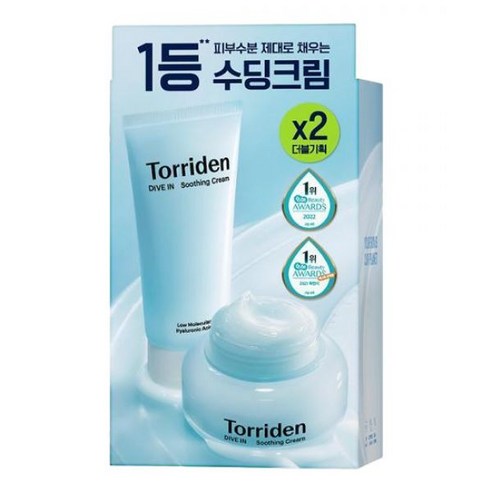 토리든 다이브인 수딩 크림 더블 기획세트 100ml+100ml, 2개