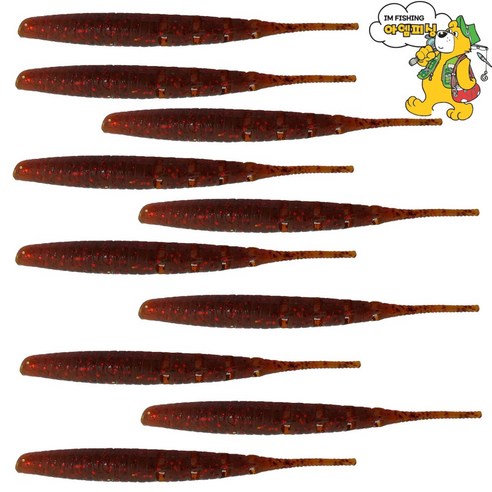 JRC 엘리게이터 유브이 8홀 쉐드 UV-HOLE SHAD4 1봉 10마리 광어 우럭웜, PA16, 1개