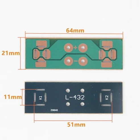 1PC DJ 스피커 케이블 터미널 플레이트 회로 보드 SpeakOn 4 핀 소켓 커넥터 오디오 와이어 입력, 64x21, [05] 64x21