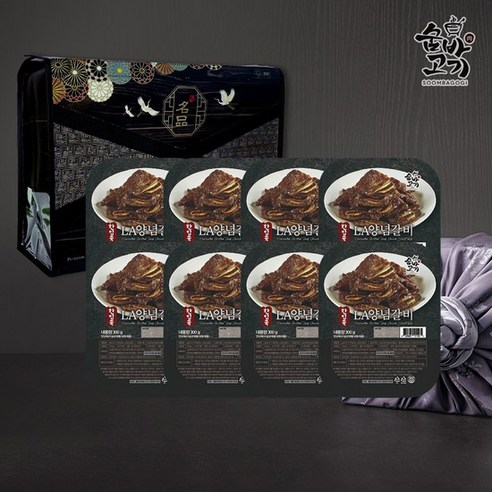 [KT알파쇼핑][숨바고기] 한입쏙 소고기 LA 양념갈비 2.4kg (300gx8팩), ..기]한입쏙소고기LA양념갈비2.4kg(300gx8팩)