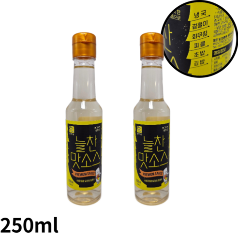 동원 늘찬맛소스 만능초 계절냉국 겉절이 김밥 초밥 회무침 피클, 250ml, 2개