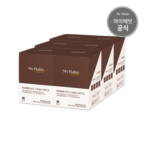 마이해빗 초코 그래놀라 쉐이크, 6박스, 7개입