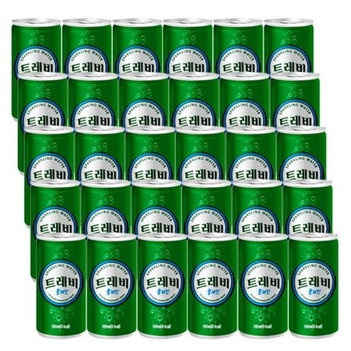 트레비 탄산수 플레인, 190ml, 60개