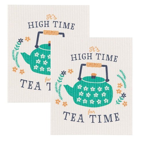 나우디자인 스웨디쉬 디쉬 키친크로스, Perfect Cuppa, 2개
