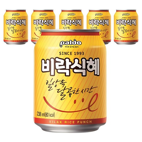 팔도 밥알없는 비락 식혜, 175ml, 150개