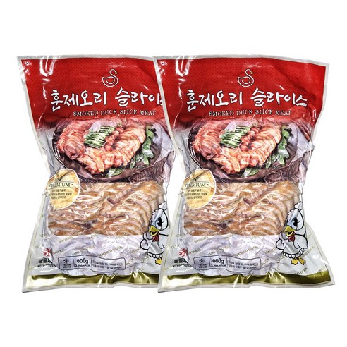 훈제오리슬라이스 800g*2봉, 800g, 6개 Best Top5 훈제오리슬라이스 800g*2봉, 800g, 6개 Best Top5