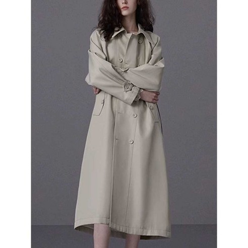 여성트렌치코트 데일리 자켓 캐주얼 하프 봄가을