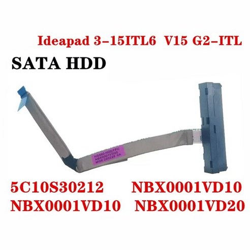   HDD 케이블 보드 SSD 브래킷 레노버 아이디어패드 3 15IAU7 15ALC6 15ITL6 V15 G2-ITL 5C10S30212 NBX0001VD00 5B40S22051 용, [01] Cable 5C10S30212, 1.Cable 5C10S30212