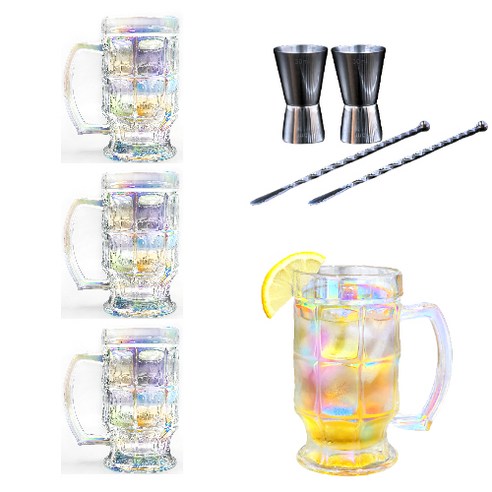 오로라의 아름다움과 실용성을 담은 완벽한 홈바 세트