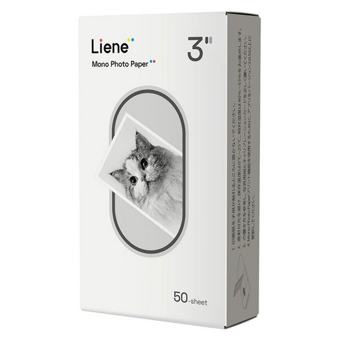 Liene 흑백 징크 포토 인화지 50매입 SM60L, 2 x 3형, 1개