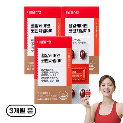 장대원 대원헬스랩 혈압케어엔 코엔자임Q10, 30정, 3개