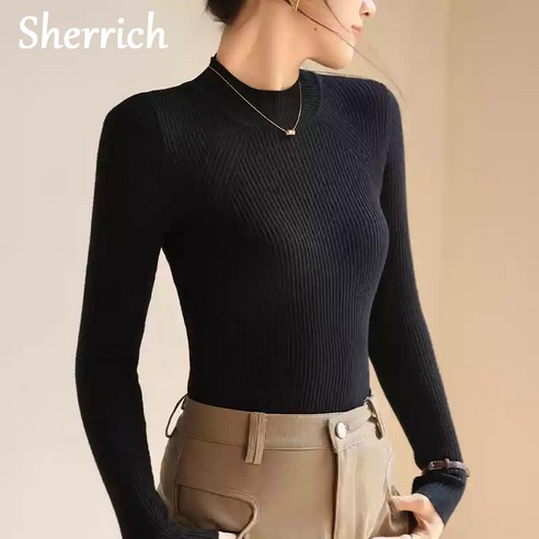 여성 가을 니트티 추천상품 Sherrich 여성 니트 반목 캐시미어 슬림핏 니트: 고급스럽고 편안한 선택 여성 가을 니트티 추천상품 Sherrich 여성 니트 반목 캐시미어 슬림핏 니트: 고급스럽고 편안한 선택