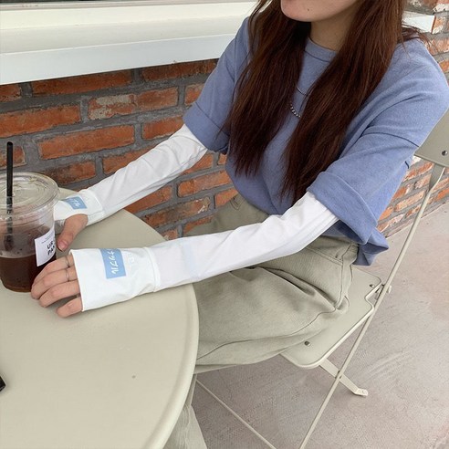 일계 아이스 소매 여성 여름 자외선 차단 소매 여성 소매 커버 팔 긴 장갑 자외선 방지 운전, 아이스크림