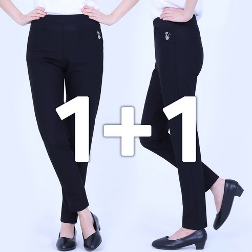 여름 여성 고무줄바지 스판 밴딩 팬츠 1+1: 여성의 편안한 즐거움