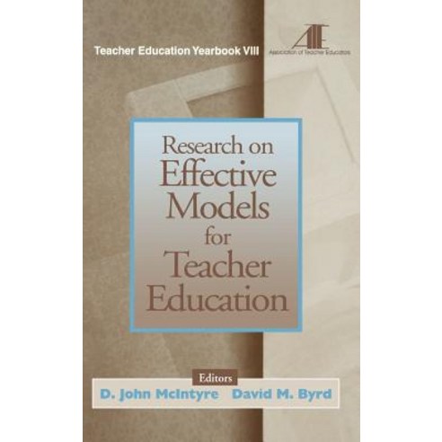 (영문도서) Research on Effective Models for Teacher Education Hardcover, Corwin Publishers, English, 9780761976158