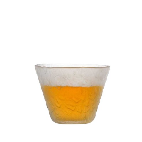 ANKRIC 물컵 일본 손으로 만든 망치질 첫 눈 질산염 컵 위스키 유리 컵 가정용 티 컵 음료 맥주 유리 컵, 첫 눈 열기, 기본값