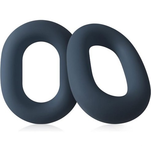 지오무 실리콘 소니용 이어폰 WH1000XM5 헤드폰 교체 이어쿠션 커버 화이트, Navy Blue