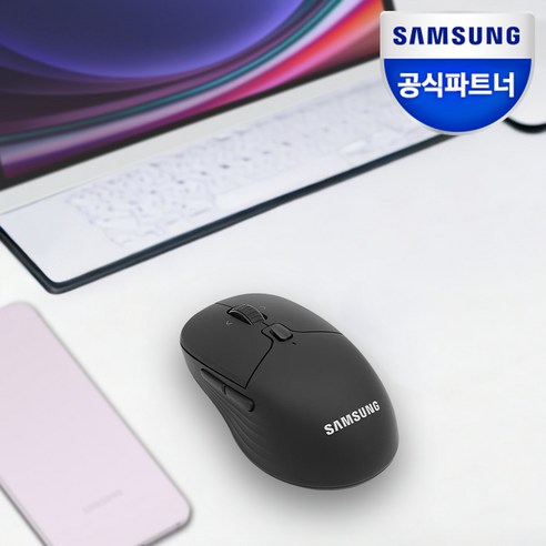 고급스러운 블랙 컬러로 디자인된 무선 마우스 SM-M1400QB, 다양한 기능과 편리한 사용성 제공