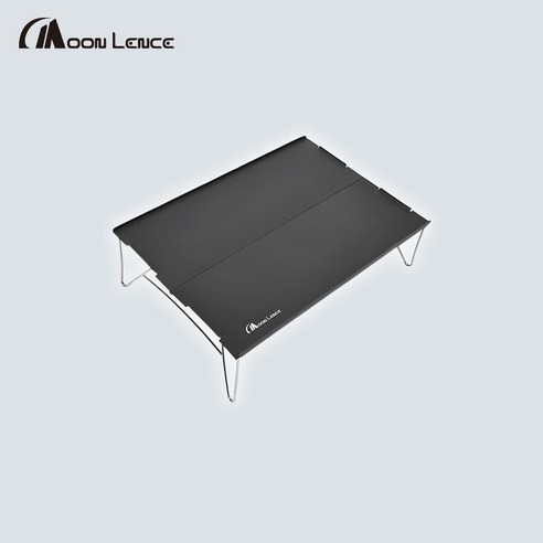 Moon Lence 미니 접이식 테이블, 1개, 블랙