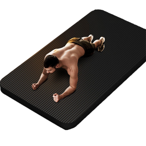 요가매트 운동매트 홈트 피트니스 층간소음방지 링피트 매트 10mm/15mm/20mm, E 200 90 cm 블랙_스트랩포함 Best Top3