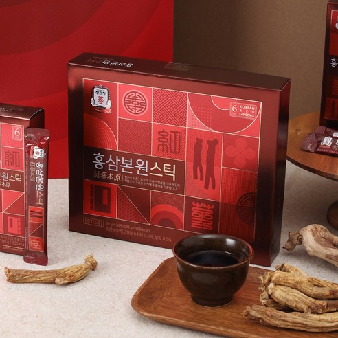 정관장의 6년근 홍삼본원스틱으로 건강과 활력 증진