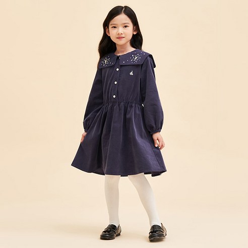 [BEANPOLE KIDS] 코듀로이 원피스 네이비 (BI3871G04R)