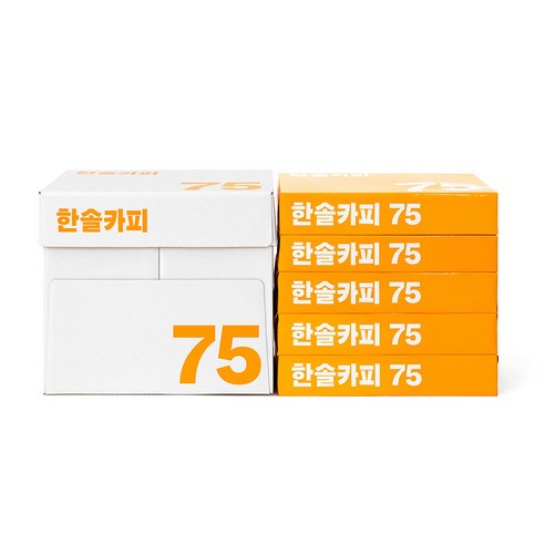 한솔 프리미엄 복사지 A4 75g, 2박스