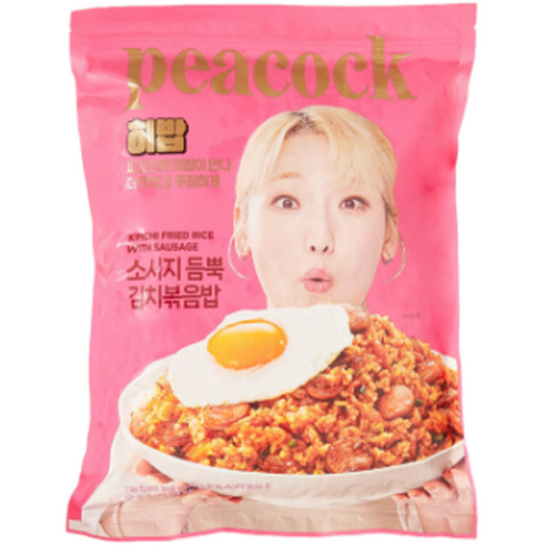피코크 히밥 소시지 듬뿍 김치볶음밥