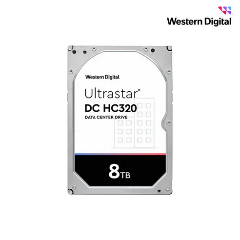 WD ULTRASTAR 8TB DC HC320 HDD, 서버용 저장장치, 빠른 속도와 큰 용량을 갖춘 고성능 HDD