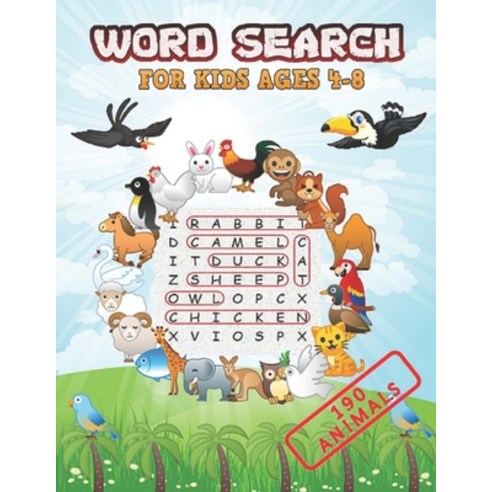 word search for kids ages 4-8: word search for special animals it contains 190 animal most of the e... Paperback, Independently Published