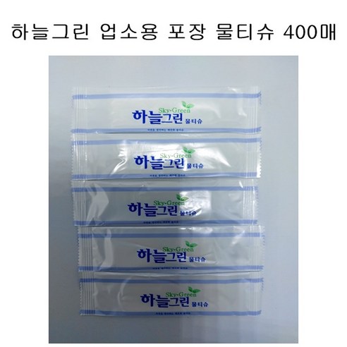 깨끗함과 편리함을 담은 선택, 하늘그린 포장 물티슈 400매