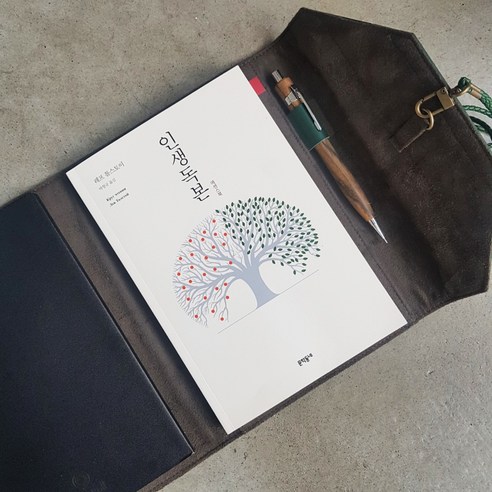 북커버 가죽 책커버 파우치 오거나이저 컨트롤9 노블, 올드블랙