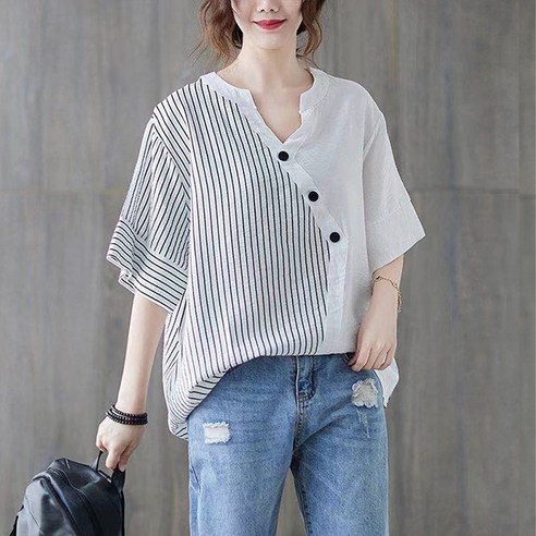 엘쏘 셔링 루즈핏 쉬폰 셔츠 블라우스 시스루블라우스 Best Top5 12 여름 블라우스 셔츠 앵글버튼BL