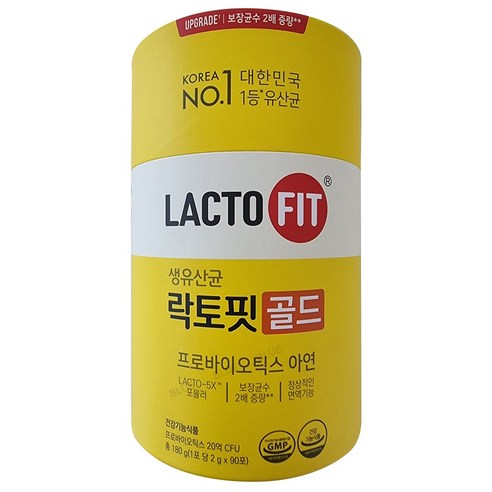 종근당건강 생유산균 락토핏 골드 2g X 90포, 180g, 1개