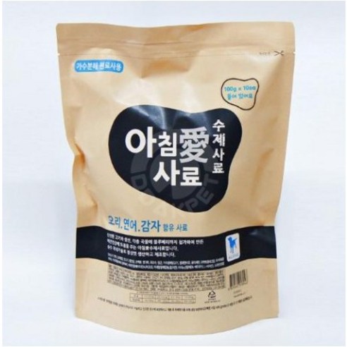 베이비망고 아침애 오리연어감자 소프트사료 수제사료, 1kg, 1개