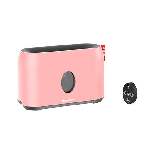2NLF USB 화염 디퓨저 무드 스탠드 200ml 가습기, 핑크색