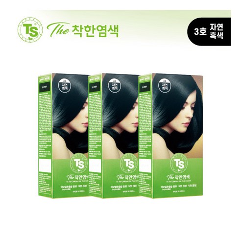 TS지디샴푸 포보이 400g 런칭 이벤트! 옵션 선택 필수! 한 개씩 받아가세요. ts샴푸 15 TS 더착한 염색, 3호 자연흑색, 3개