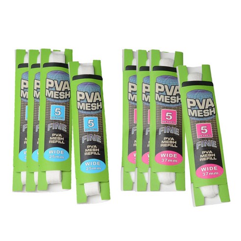 8Pcs PVA 잉어 낚시 메쉬 미끼 그물 미끼 가방 5M, 화이트, 다른