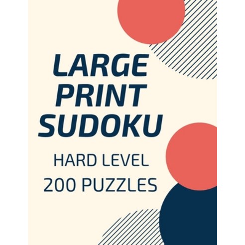 Large Print Sudoku: Hard Sudoku Puzzles Book for Seniors Sudoku Puzzles Book Sudoku for Adults 20... Paperback, Independently Published, English, 9798622803727