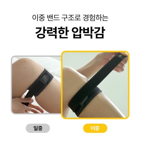 자유로운 움직임을 위한 완벽한 파트너, 디베코 이중 압박 무릎보호대