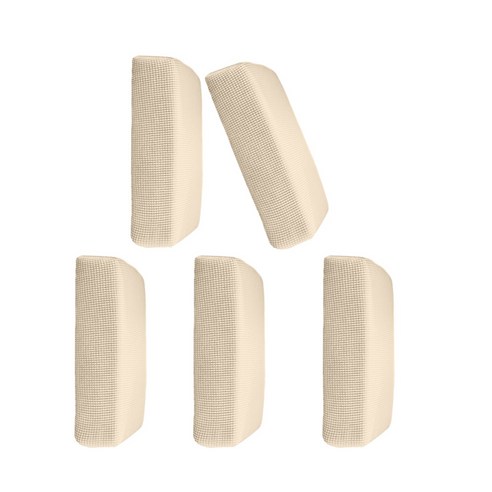 5pcs 소파 시트 쿠션 커버 프로텍터 cream_size s, 폴리 에스터