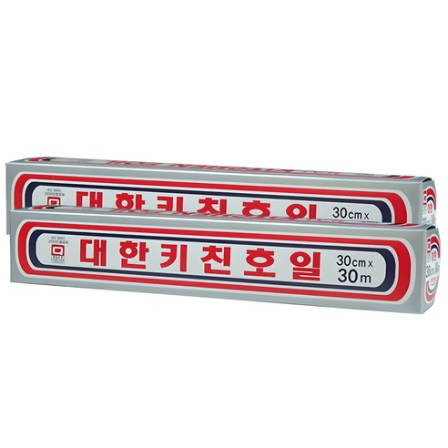 대한웰빙은박접시 키친호일 30cm x 30m, 2개