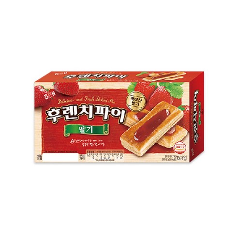 해태제과 후렌치파이 딸기, 192g, 10개