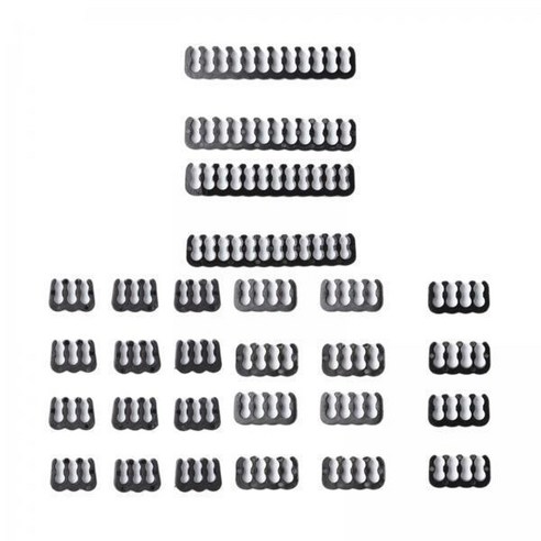 2x24 Pcs 케이블 빗 Gpu 6 핀 8 핀 마더 보드 3.0 ~ 3.6mm 클립 블랙 용 24 핀, {"사이즈":"4핀 6핀 24핀"}, {"색상":"검은 색"}, {"수건소재":"플라스틱"}