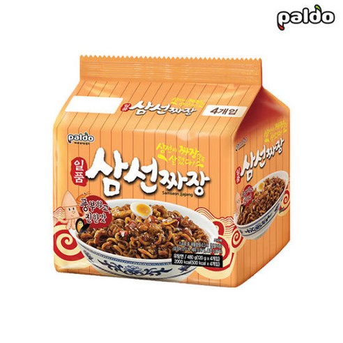 팔도 일품 삼선 짜장 4봉, 4개